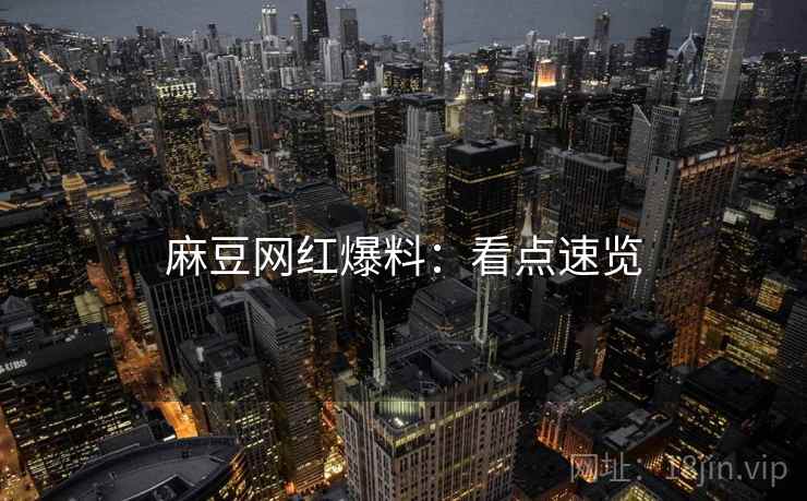 麻豆网红爆料：看点速览