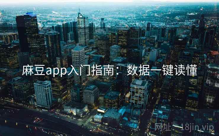 麻豆app入门指南：数据一键读懂